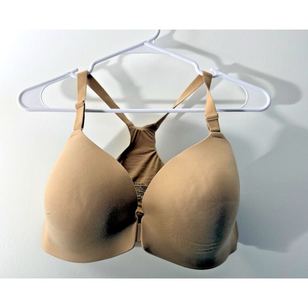 Soma T-shirt Smoothing Bra Women's Nude Plus 38DD Front Hook Clasp Underwire